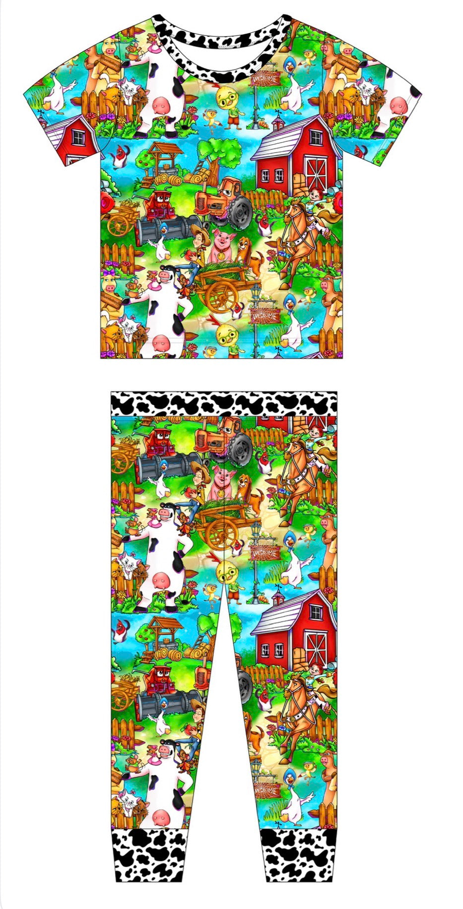 Down On The Farm 2 piece Short Sleeve and pants