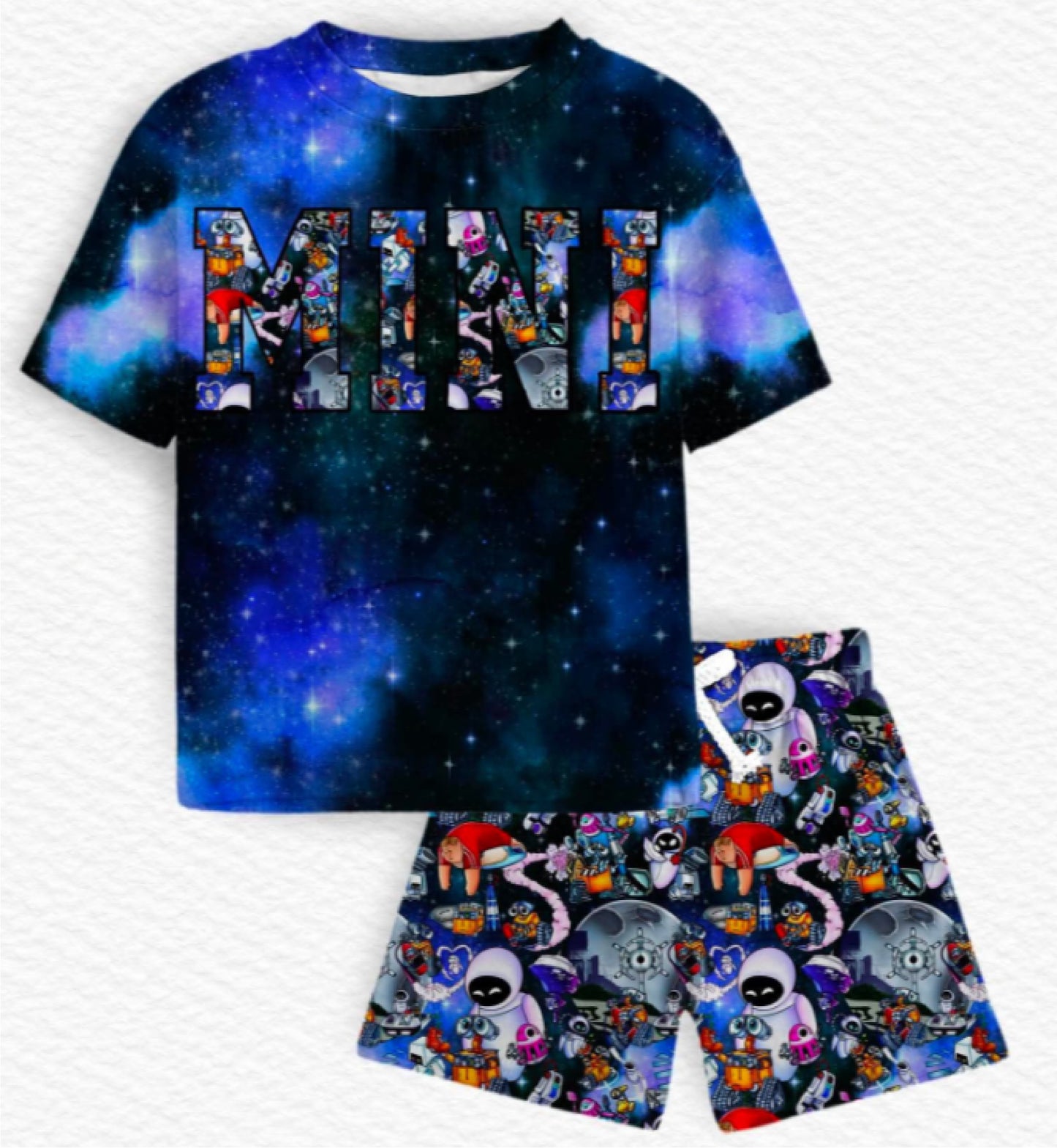 Trash-Bot MINI Tee & French Terry Shorts Daywear