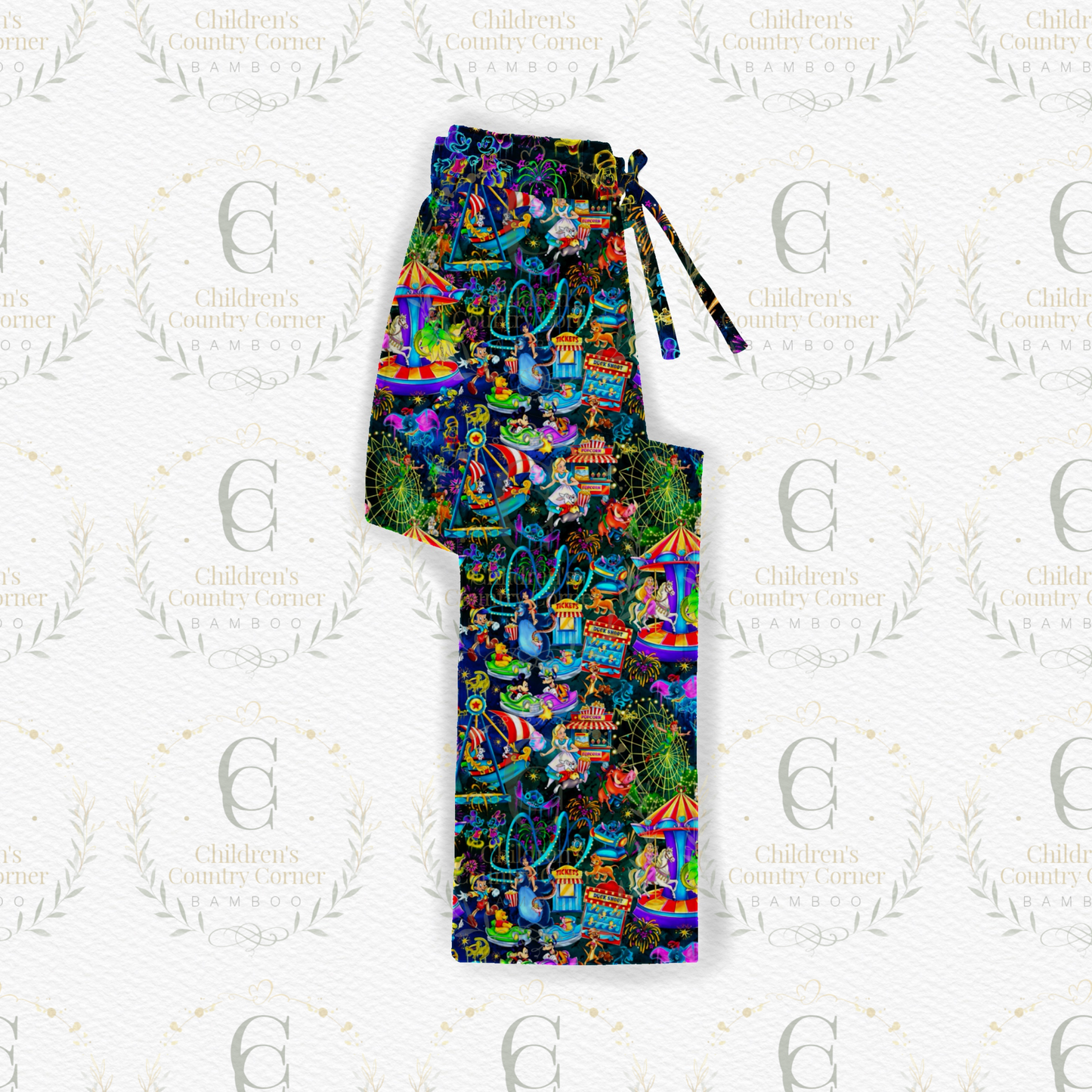 RTS:Light up Parks adult Lounge pants unisex sizing