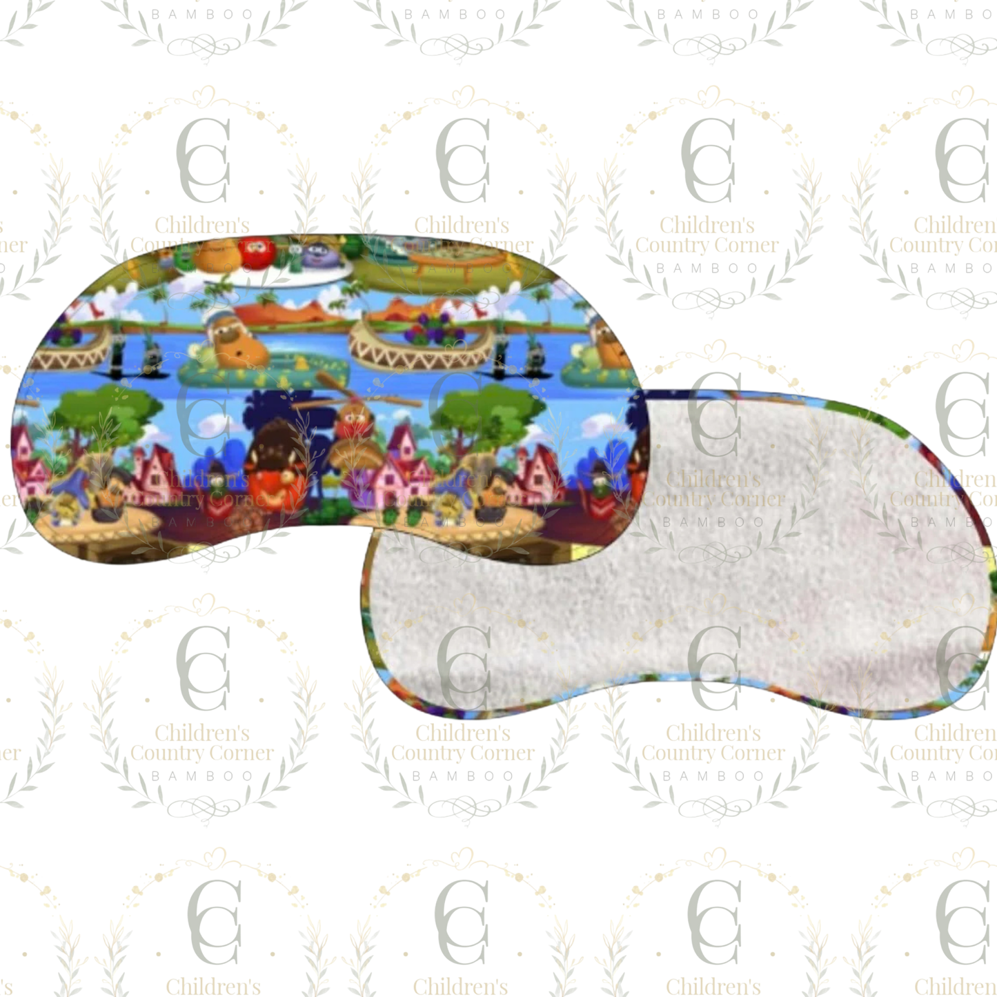 RTS:Veggies Bamboo Terry Burp Cloth