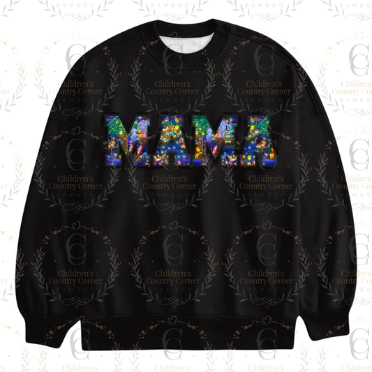 RTS: Honey Bear”  MAMA French Terry Bamboo Sweater