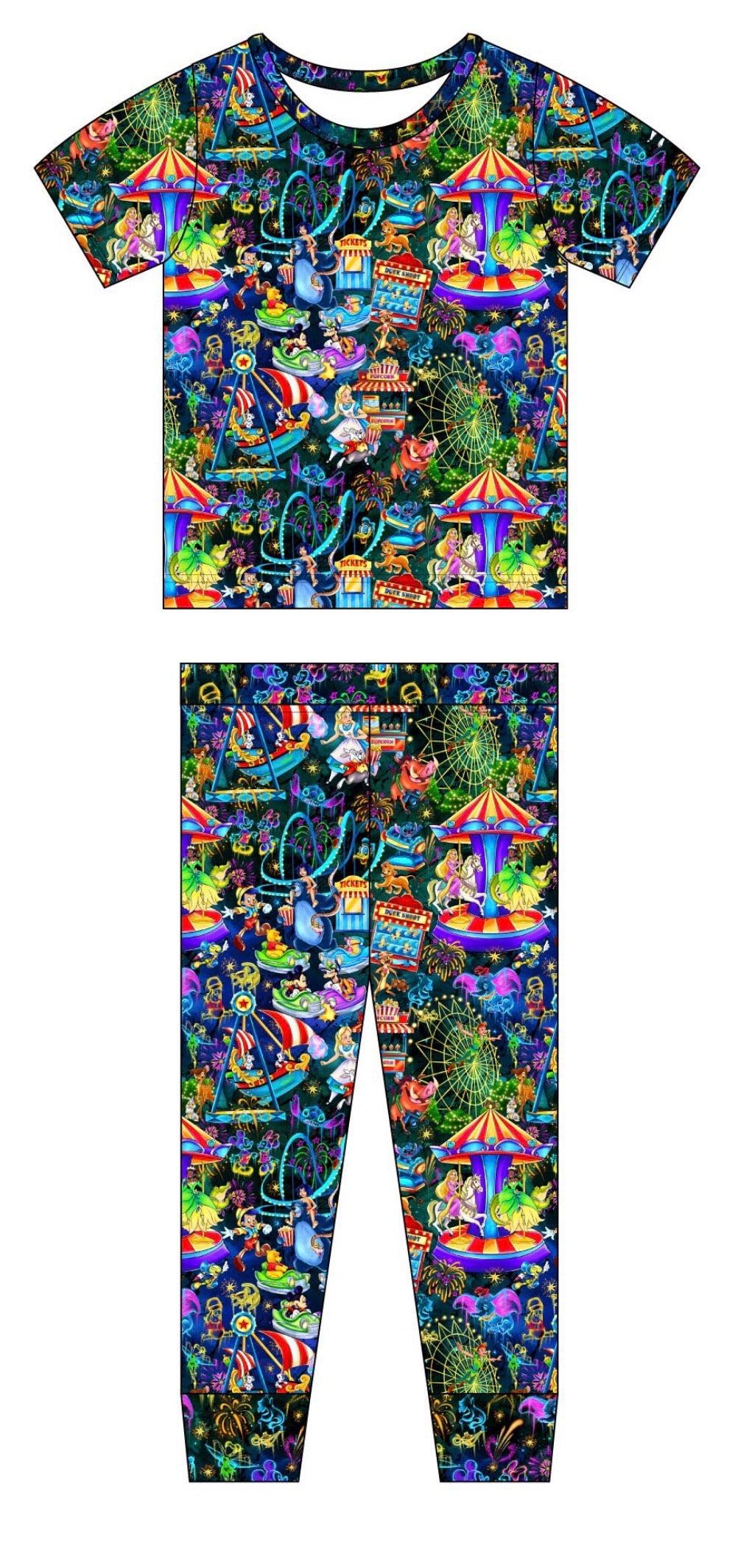Light Up Parks 2 piece SS&Pants