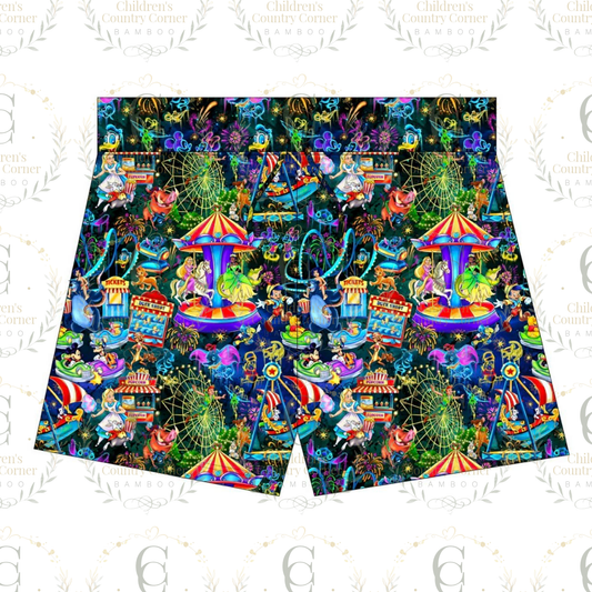 RTS:Light up Parks Mom shorts French Terry