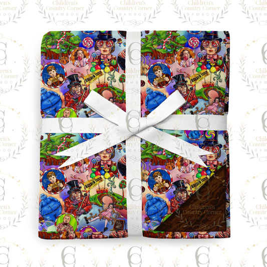 RTS:Golden Chocolate Bamboo-Front / Minky-Fleece-Backed blankets