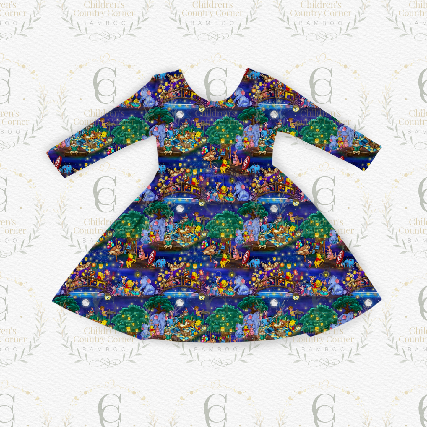RTS: Honey Bear Long Sleeve Twirl