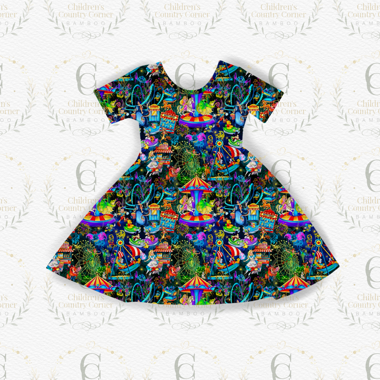 RTS:Light up Parks Short Sleeve Twirl