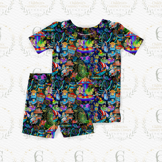 RTS:Light up Parks 2 piece Short Sleeve and shorts