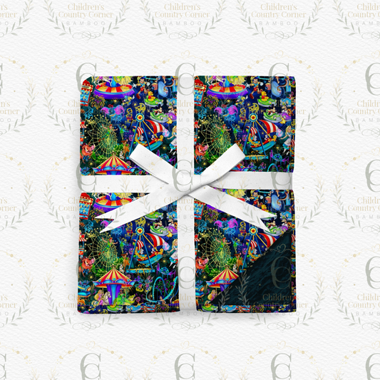 RTS:Light up Parks Bamboo-Front / Minky-Fleece-Backed blankets
