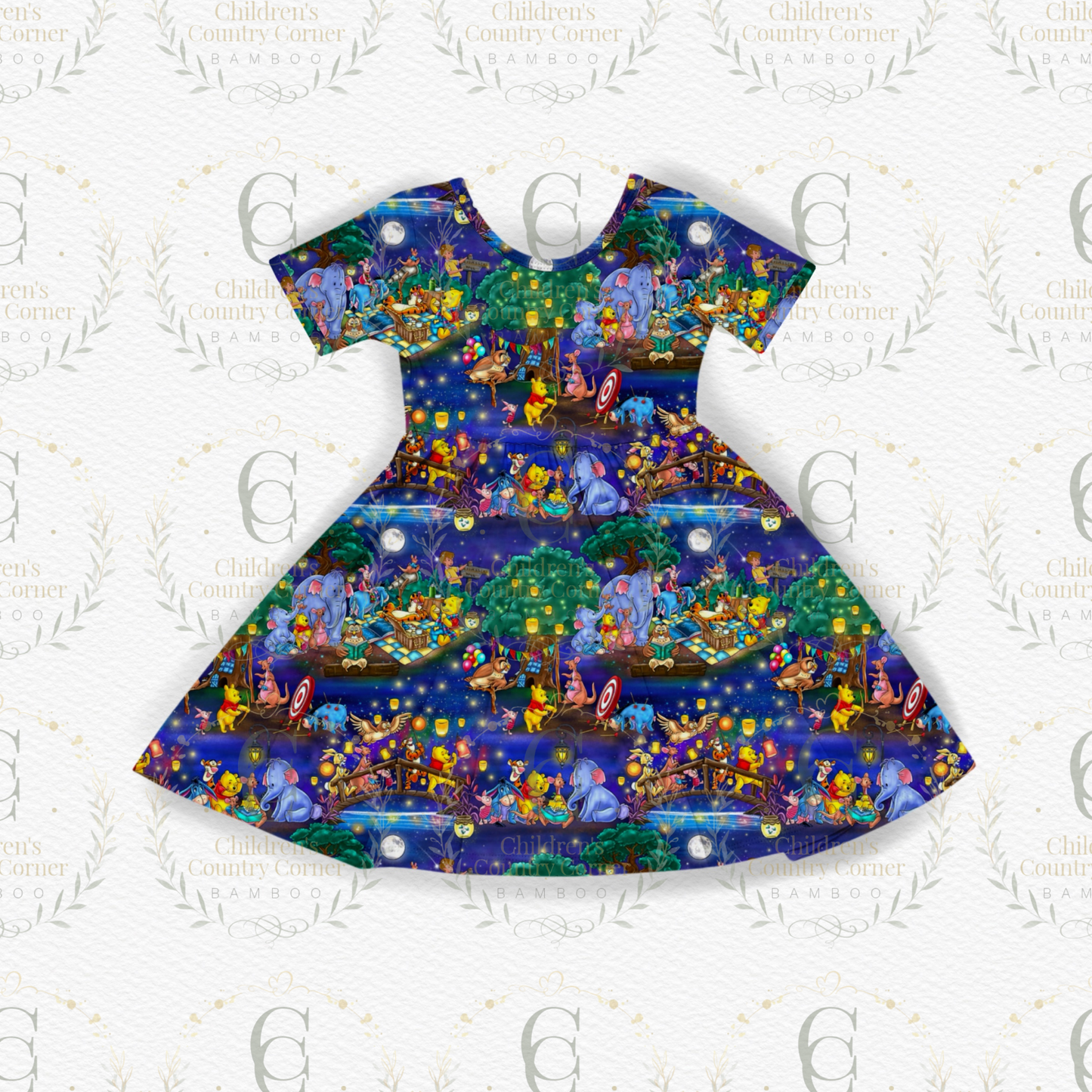 RTS: Honey Bear Short Sleeve Twirl