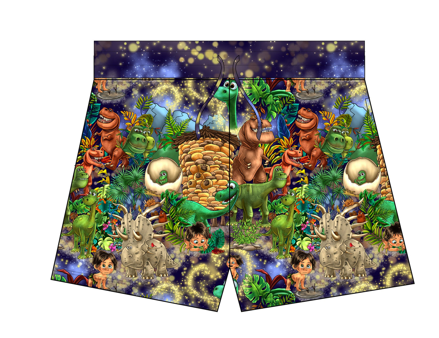 Dinos Mom Shorts French Terry