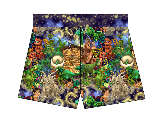 Dinos Mom Shorts French Terry