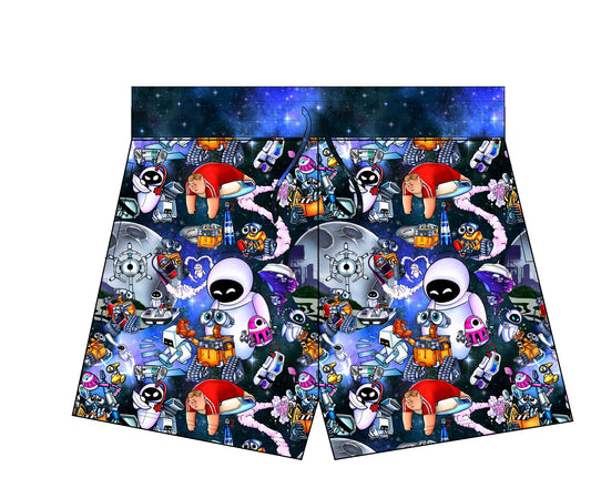 Trash-Bot Mom Shorts French Terry