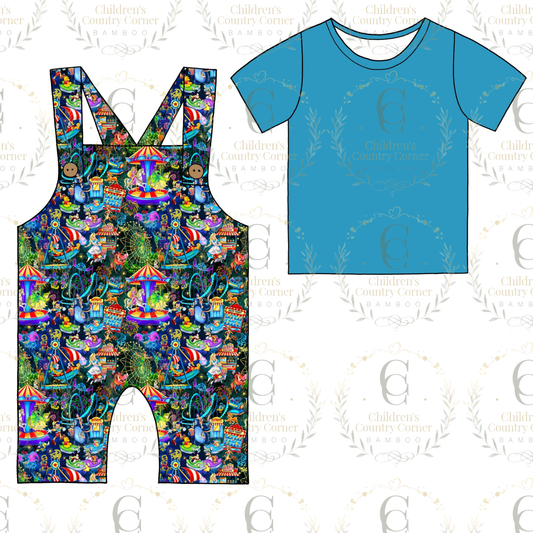 RTS:Light up Parks Shirt with Short Overalls