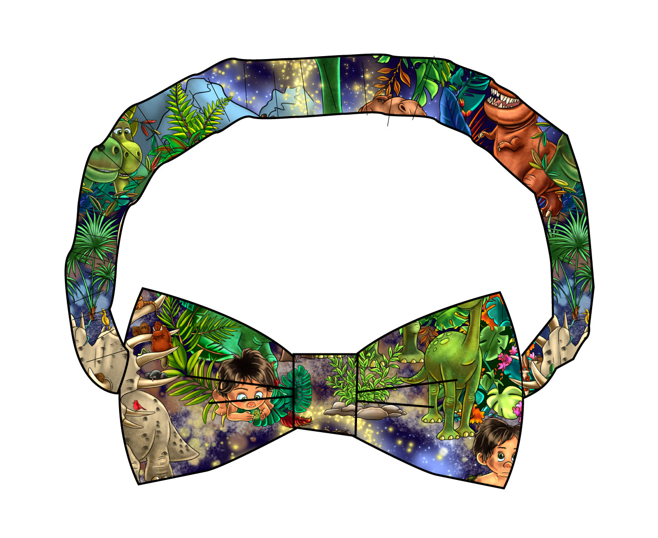 Dinos Headband Bow