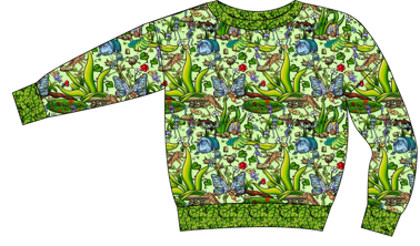 RTS: French Terry Crew Neck SIZE DOWN A Bugs World