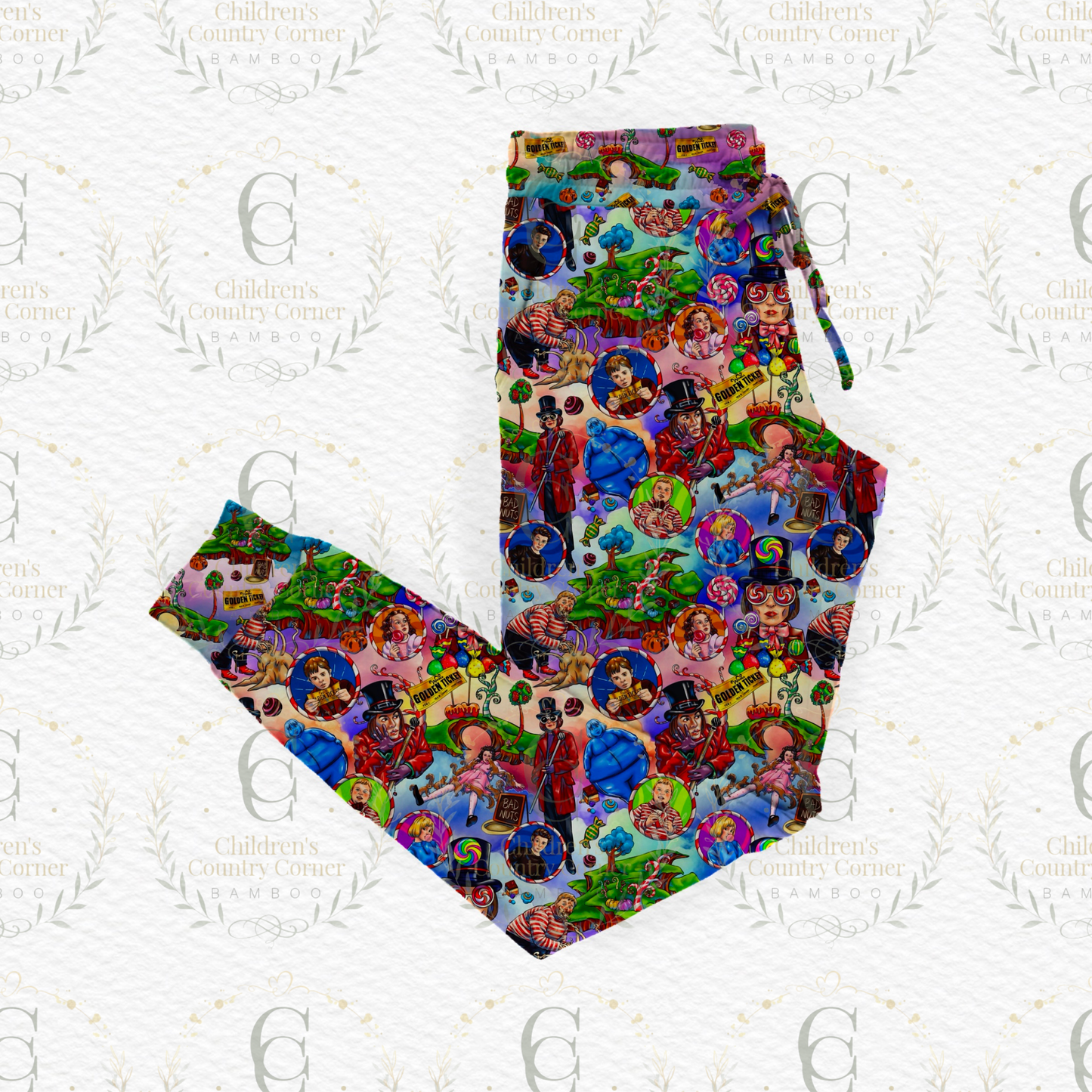 RTS:Golden Chocolate Mom Joggers