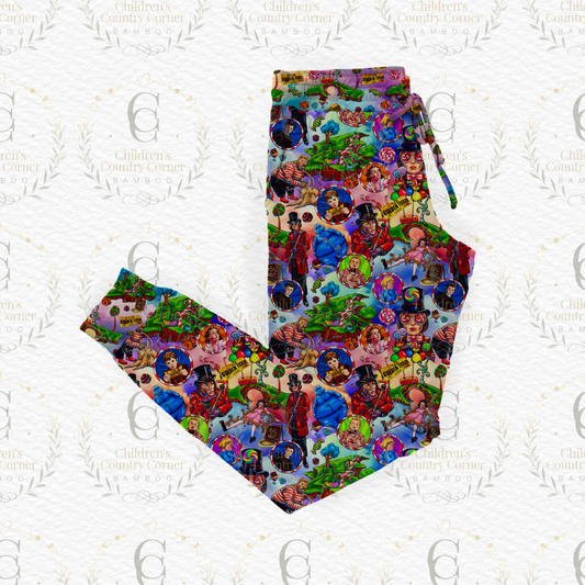RTS:Golden Chocolate Mom Joggers