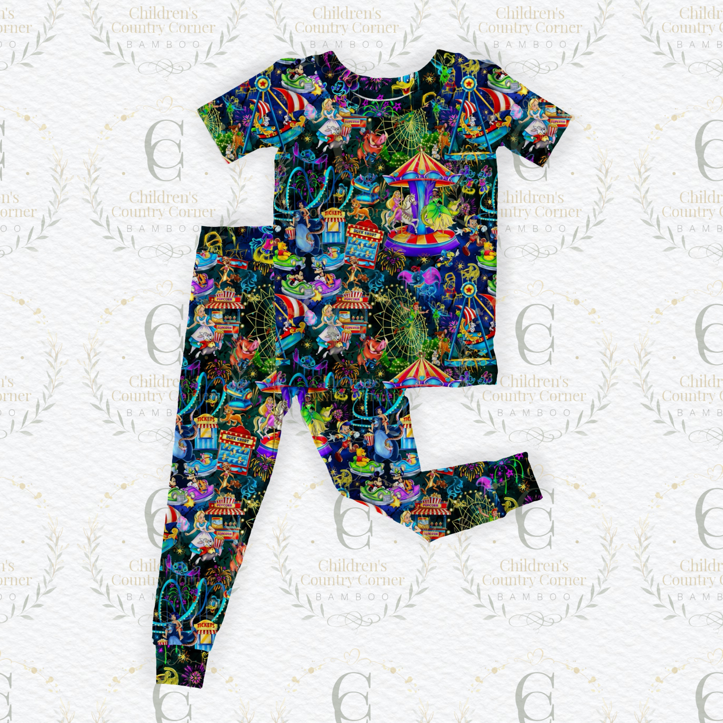 RTS:Light up Parks 2 piece Short Sleeve and pants