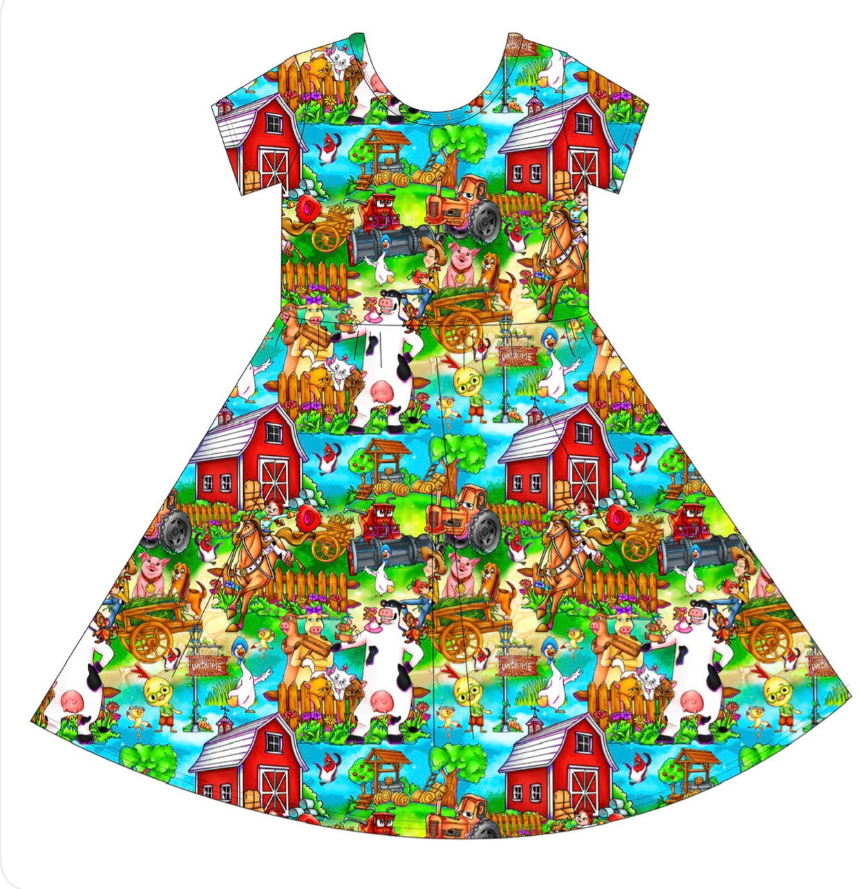 Down On The Farm Short Sleeve Twirl