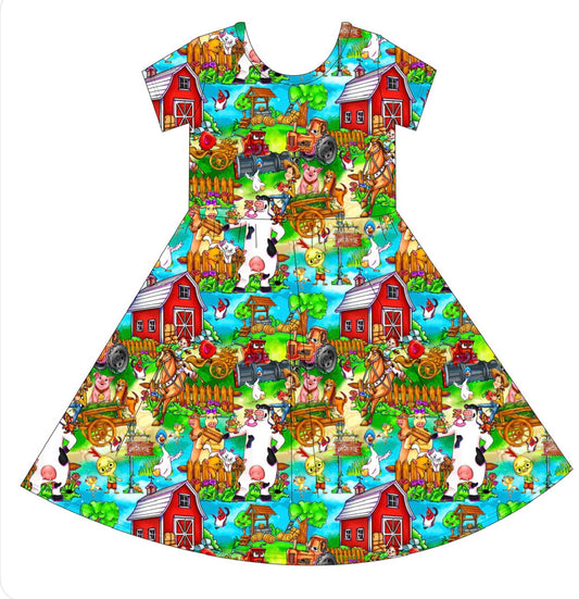 Down On The Farm Short Sleeve Twirl