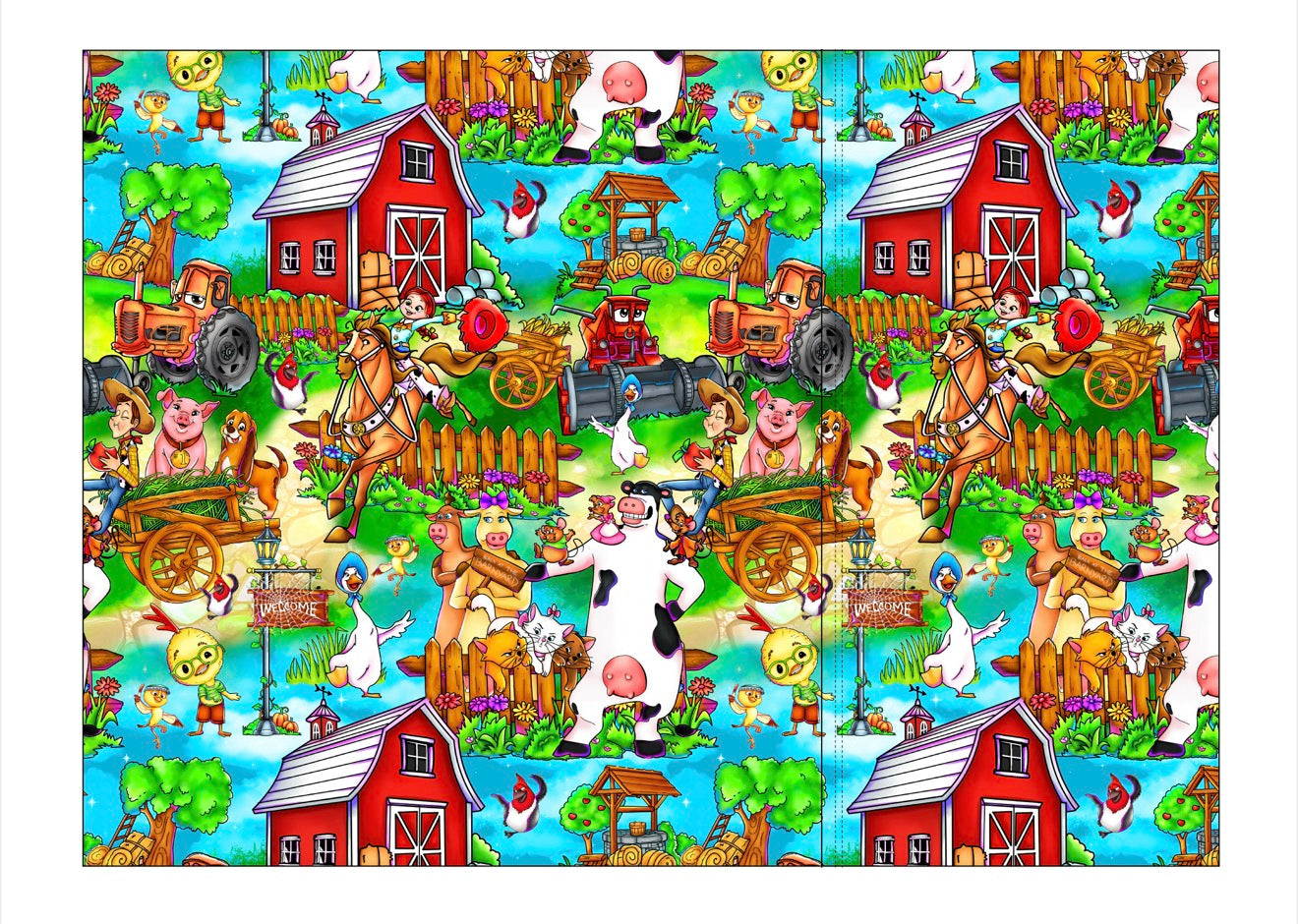 Down On The Farm Pillowcase