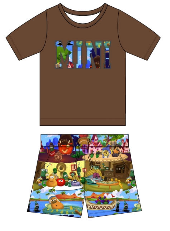 RTS:Veggies MINI Shirt with Daywear Shorts
