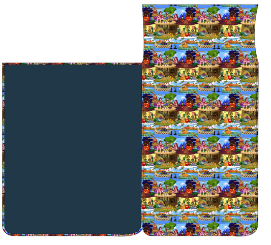 RTS:Veggie Nap Mat with Bamboo Plush Blanket